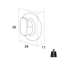 Tiger Cooper Handdoekhaak Medium Rvs/Zwart -meubels winkel product 929872