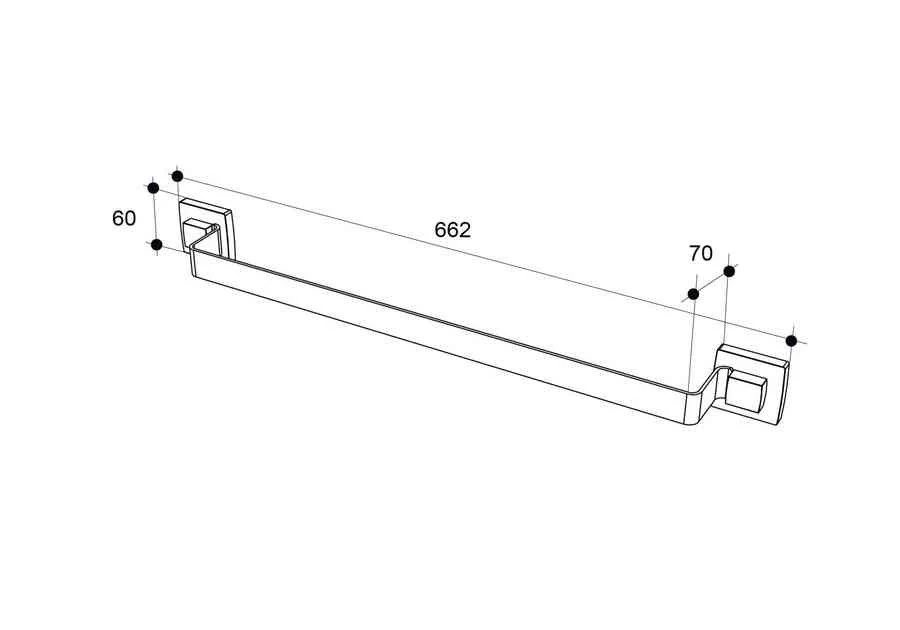 Allibert Kote Handdoekhouder Mat Zwart 4 Allibert Kote Handdoekhouder Mat Zwart - Afbeelding 2