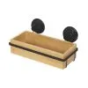 Compactor Bath Compactor Douche Houder Bamboe Zwart 27.6x14.8x12.7 Cm -meubels winkel product 933927