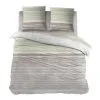 Carlina Dekbedovertrek Darcie Groen|Beige 140x220 Cm Flanel