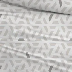 Carlina Dekbedovertrek Roger Taupe|Grijs 200x220 Cm Katoen -meubels winkel product 935424