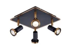 Φαντασία Fantasia Xzibit Plafondspot Zwart/Brons 4x GU10 5W