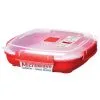 Sistema Bord Microwave 0.88L Rood Met Deksel -meubels winkel product 93817