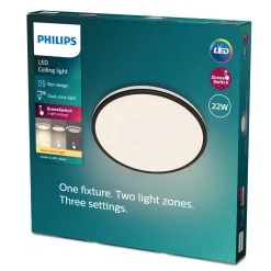 Hue Philips Ozziet Plafondlamp 22W Zwart 7 Hue Philips Ozziet Plafondlamp 22W Zwart -meubels winkel product 940795