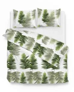 Zo! Home Zo!Home Dekbedovertrek Donny Groen 240x220 Cm Katoen