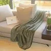 Plaid Grand Luxe Microfibre Olive 150x200 Cm 280g|m2 -meubels winkel product 953192