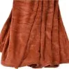 Plaid Grand Luxe Microfibre Cognac 130x160 Cm 280g|m2 -meubels winkel product 953198