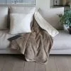 Plaid Grand Luxe Microfibre Mouton 130x180 Cm 460 G|m2 Taupe -meubels winkel product 953386