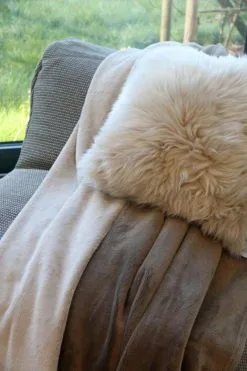 Plaid Kruisem Dune-Sable 240x220 Cm Katoen -meubels winkel product 953408