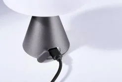 Lexon Mina M Tafellamp LED Met Dimmer 9x11 Cm - Gun Metal 12 Lexon Mina M Tafellamp LED Met Dimmer 9x11 Cm - Gun Metal -meubels winkel product 955048