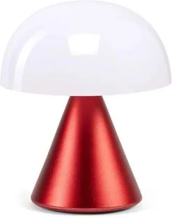 Lexon Mina M Tafellamp LED Met Dimmer 9x11 Cm - Donkerrood