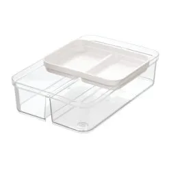 IDesign Lade Opbergbox Crisp Transparant - 30.5x20x8.5 Cm
