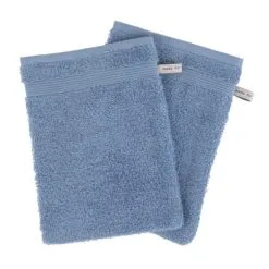 Clarysse Washand Mila 15x21 Cm 25 G Midblue - 2 Stuks