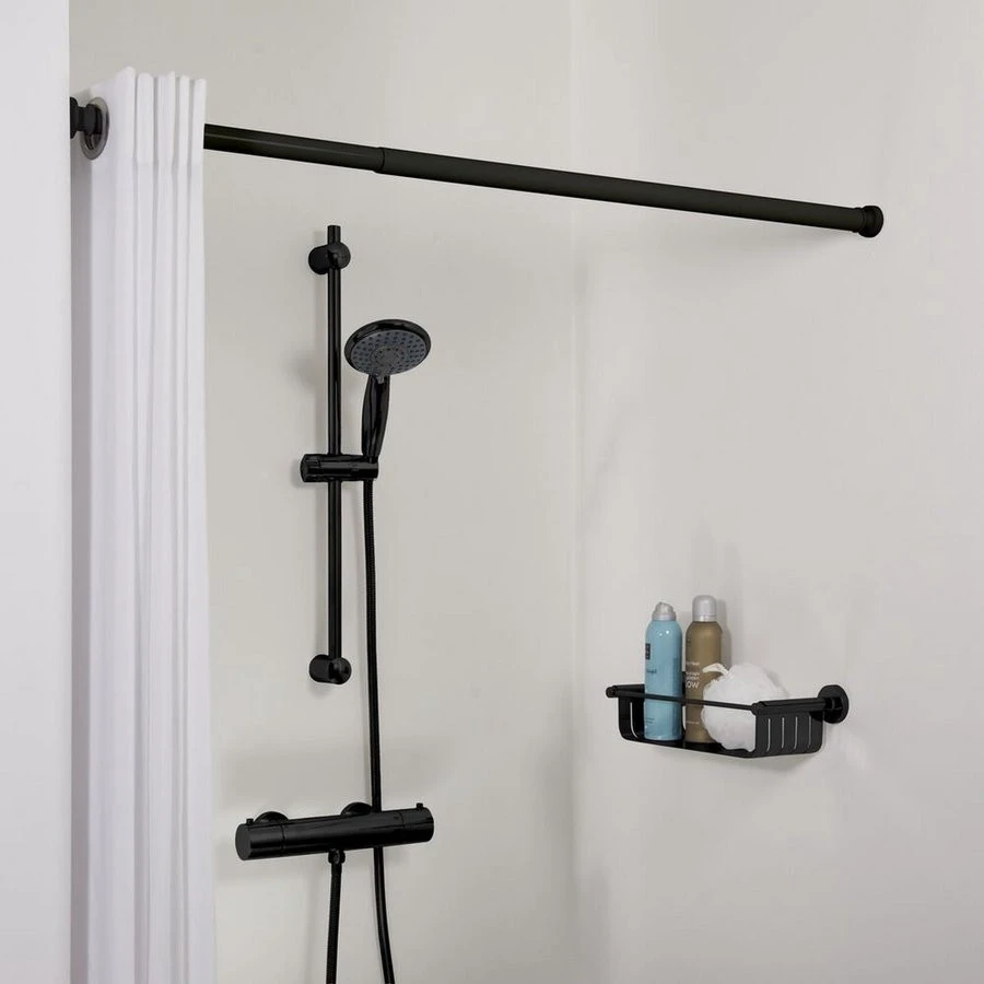 Sealskin Douchestang 80-130 Cm Zwart 4 Sealskin Douchestang 80-130 Cm Zwart - Afbeelding 2