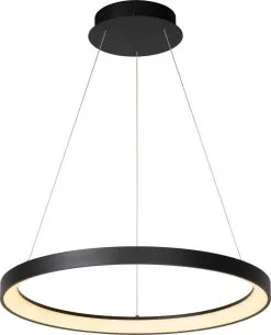 Lucide Vidal Hanglamp Zwart 58 Cm 48W Geintegreerde LED Dimbaar