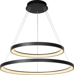 Lucide Vidal Hanglamp Zwart 78 Cm 92W Geintegreerde LED Dimbaar
