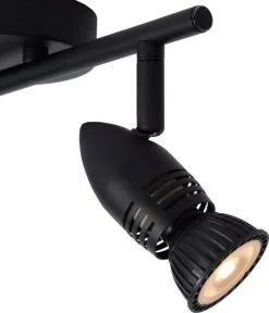 Lucide Caro Plafondspot Zwart 2xGU10 - 32x9 Cm -meubels winkel product 962464