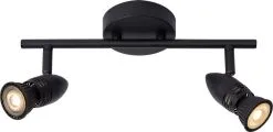 Lucide Caro Plafondspot Zwart 2xGU10 - 32x9 Cm