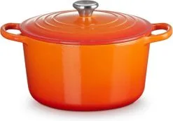 Le Creuset Braad-/Stoofpan Signature 5l Oranjerood - 24cm - Hoog -meubels winkel product 963318