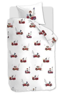 Fiep Amsterdam Fiep Dekbedovertrek Kraanwagen 140x220 Cm Katoen -meubels winkel product 965834
