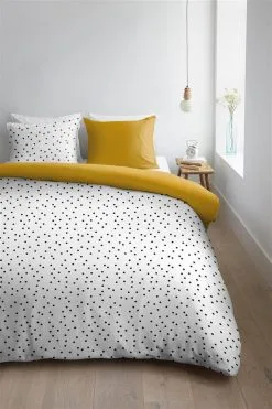 Ambiante Dekbedovertrek Maral Ochre 140x220 Cm Katoen