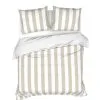 Heckettlane Dekbedovertrek Quin Streep 240x220 Cm Katoen Desert Sand -meubels winkel product 967827