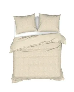 Heckettlane Dekbedovertrek Scarlett 140x220 Cm Katoen Desert Sand