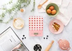 Fisura Keukenweegschaal Digitaal Red Gingham - 15x22 Cm -meubels winkel product 967905