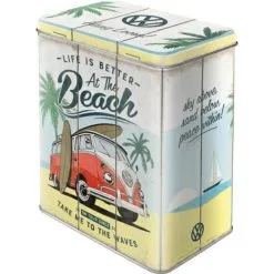 Nostalgic Art Voorraaddoos 3 L VW Bullie - Beach - 14x10x20 Cm