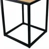 Bijzettafel 002 Industrieel 39x39x49cm Zwart - Beuk -meubels winkel product 971921