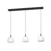 Eglo Balmes Hanglamp Zwart/Glas 3x E27 Socket -meubels winkel product 971985