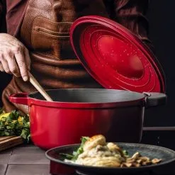 Greenpan Stoofpot Featherweights 3.3 L 22 Cm - Met Deksel - Keramisch - Rood 13 Greenpan Stoofpot Featherweights 3.3 L 22 Cm - Met Deksel - Keramisch - Rood -meubels winkel product 972012