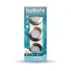 Twilight Inbouwspot GU10 IP65 Nickel 3x 5W 375 Lumen 4000K Geintegreerde LED -meubels winkel product 973835