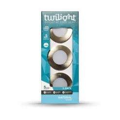 Twilight Inbouwspot GU10 IP65 Nickel 3x 5W 375 Lumen 4000K Geintegreerde LED