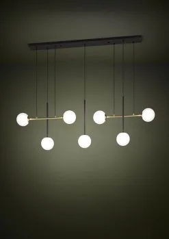 Eglo Paz Hanglamp Zwart/Brass 7x E27 Socket -meubels winkel product 974062