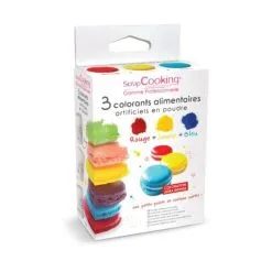 SCRAP COOKING ScrapCooking Kleurstof Artif 3x10 G Poeder - Rood/Geel/Blauw