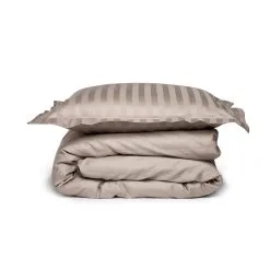 Damai Dekbedovertrek Linea Cement 140x220 Cm Satijn -meubels winkel product 981113