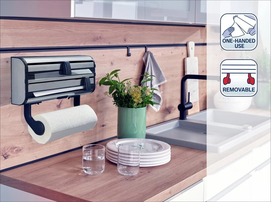 Leifheit Keukenrol- & Foliehouder Royal Inox 4 Leifheit Keukenrol- & Foliehouder Royal Inox - Afbeelding 2