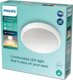 Philips Doris Plafondlamp Badkamer IP44 Wit - 6W - 2700K -meubels winkel product 986004