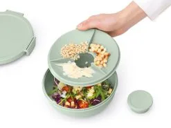 Brabantia Lunchbox Make & Take 1.3 L 21x7.5 Cm - Saladebak - Jade Green -meubels winkel product 990225