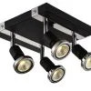Φαντασία Fantasia Robus Plafondspot Zwart Chroom 3W GU10 Led Lamp