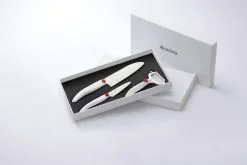 Kyocera Set Kerst Santoku 3-delig Keramisch Wit